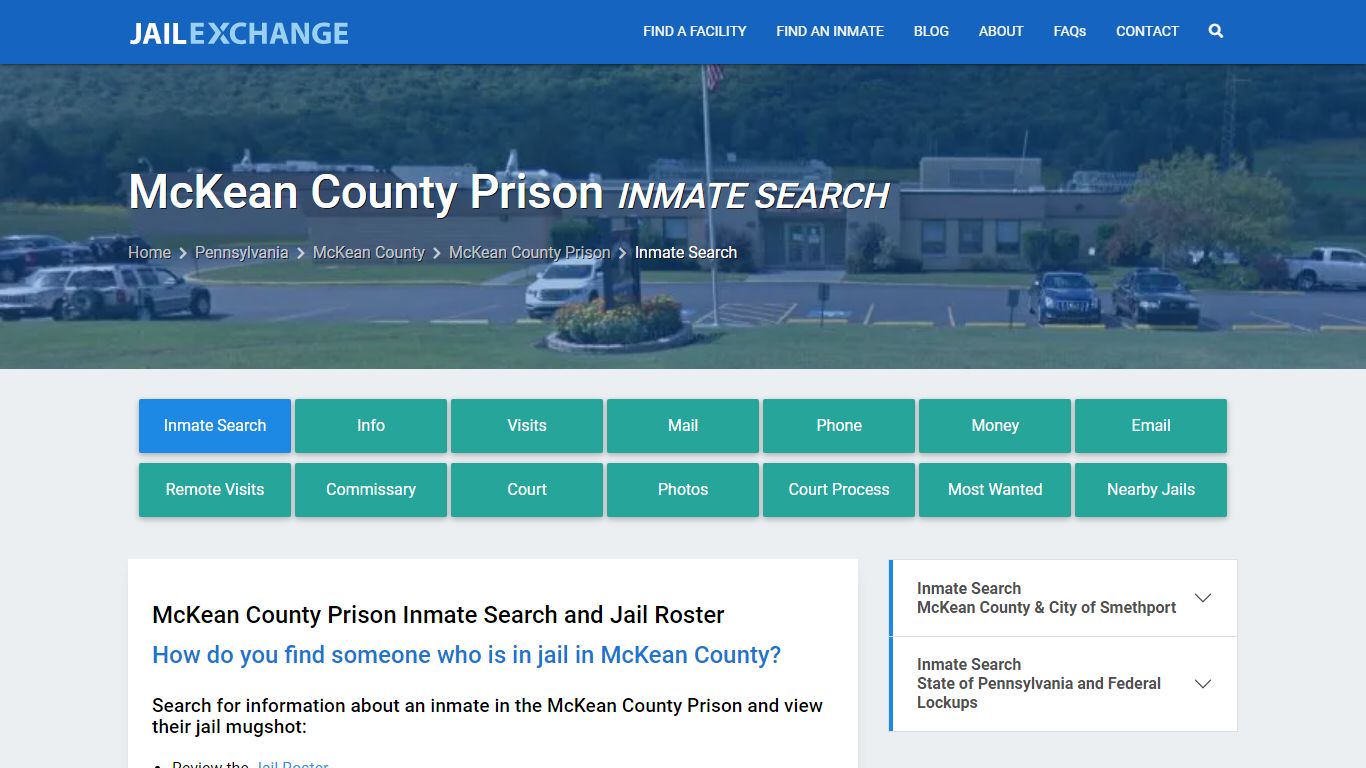 Inmate Search: Roster & Mugshots - McKean County Prison, PA - Jail Exchange