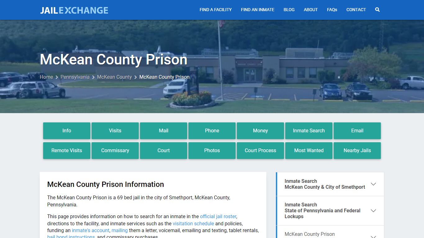 McKean County Prison, PA Inmate Search, Information - Jail Exchange